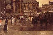 George Hendrik Breitner The Dam oil on canvas